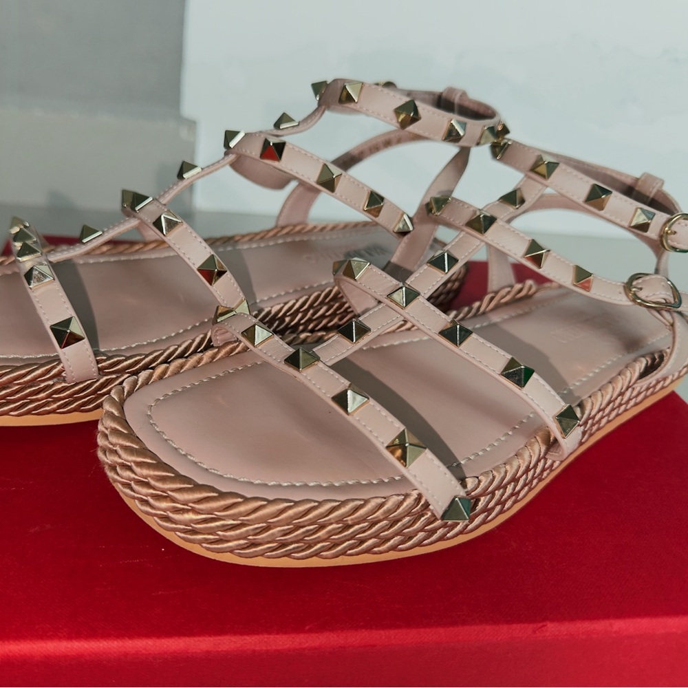 Valentino Garavani 30MM Torchon Cage Espadrile Sandals